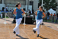 Whitney L. and Whitney G. dance Bill Bojangles Robinson's classic 'Doin' the New Low Down' - CenterFest - 9/15/12
